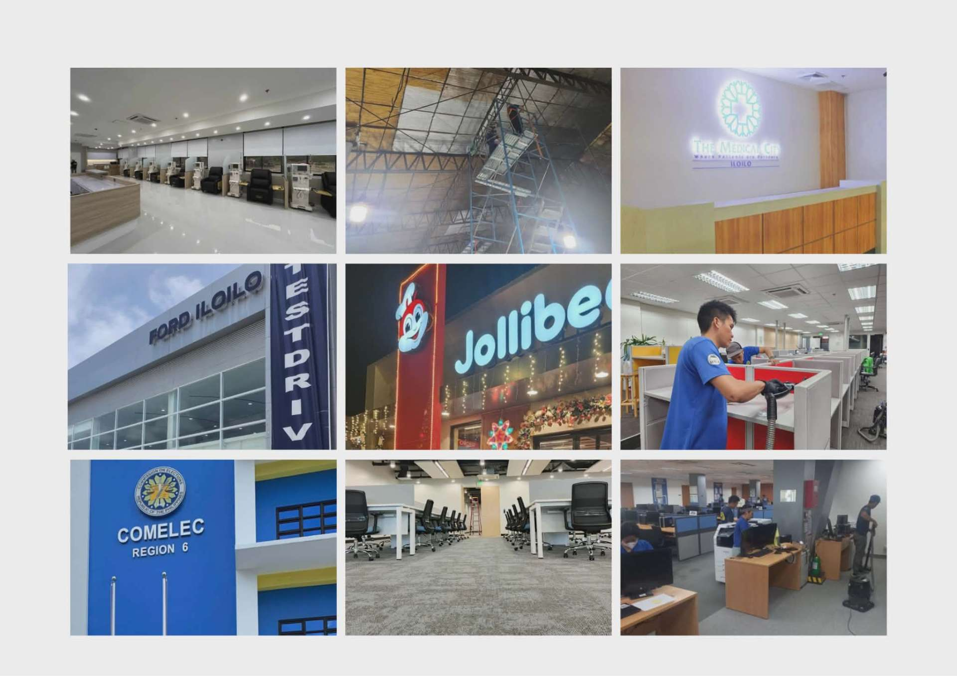 Collage of DMB Professional Cleaning Services projects